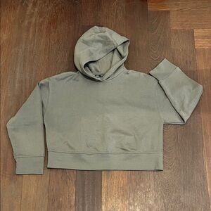 Zara Taupe Crop Hoodie size M
